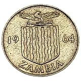 6 пенсов 1964 [Замбия]