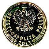 1 грош 2013, надпись вокруг [Польша]