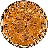½ пенни 1949-1952 [Новая Зеландия]