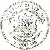 5 долларов 2007, Папа Иоанн Павел II [Либерия]