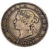 1 пенни 1871 [Ямайка]