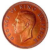 1/2 пенни 1940 [Новая Зеландия]