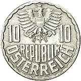 10 грошей 1970 [Австрия]