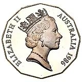 50 центов 1986 [Австралия] Proof