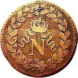 1 десим 1814-1815, N [Франция]