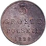 3 гроша 1828, FH, Новодел