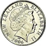 50 центов 2006, Сталь с никелевым покрытием (магнетик) [Новая Зеландия]