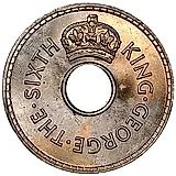 1 пенни 1949 [Фиджи]