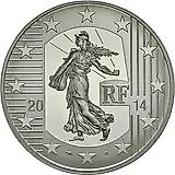 10 евро 2014, 1150 лет Монетному двору Парижа [Франция]