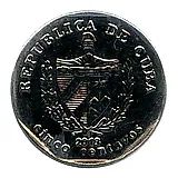 5 Centavos 2013, Arabic Numerals [Cuba]