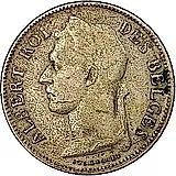 50 сантимов 1925, BELGES [Демократическая Республика Конго / Бельгийское Конго]