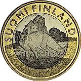 5 евро 2014, Исторические регионы Финляндии. Животные - Исконная Финляндия [Финляндия]