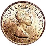 1 пенни 1953 [Новая Зеландия]