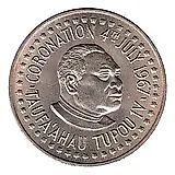 1 паанга 1967, коронация [Тонга]