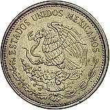 50 песо 1984, Пабло Хуарес, 8.5гр, 23.5мм [Мексика]