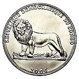 1 франк 2004, кардинал [Демократическая Республика Конго]