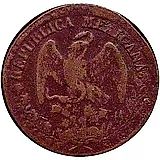 ⅛ реала 1842, Номинал 1/8 на реверсе [Мексика]