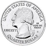 25 Cents 2017, S, Clark [USA] Proof