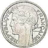 1 франк 1957, без отметки монетного двора [Франция]