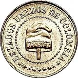 2½ сентаво 1886 [Колумбия]