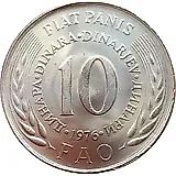 10 Dinara 1976, Food for Peace [Yugoslavia]