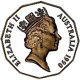 50 центов 1990 [Австралия] Proof
