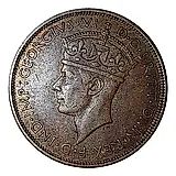 2 шиллинга 1947, H, знак монетного двора: "H" - Хитон, Бирмингем [Британская Западная Африка]