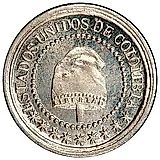 1¼ сентаво 1874 [Колумбия]