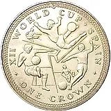 1 крона 1982, футболисты [Остров Мэн]