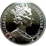 1 крона 2000, 18 лет со дня рождения Принца Уильяма [Гибралтар]