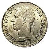 50 сантимов 1924, BELGEN [Демократическая Республика Конго / Бельгийское Конго]