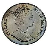 1 крона 1986, Свадьба Принца Эндрю и Сары Маргарет Фергюсон /портреты/ [Остров Мэн]