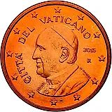 5 евроцентов 2014-2016 [Ватикан]