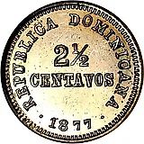 2½ сентаво 1877 [Доминикана / Доминика]
