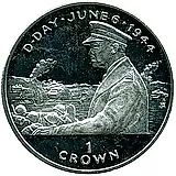 1 крона 1994, Эйзенхауэр [Остров Мэн]