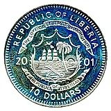 10 долларов 2001, Жизнь Ганди [Либерия]