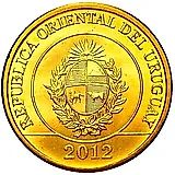 1 песо 2012 [Уругвай]