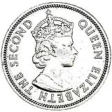 ½ рупии 1965-1978 [Маврикий]