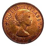 1 пенни 1954 [Новая Зеландия]