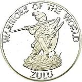 10 франков 2010, Воины мира - Зулус [Демократическая Республика Конго]