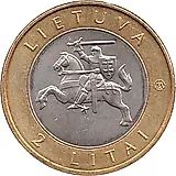 2 лита 2013, Создано человеком и природой - Стелмужский дуб [Литва]