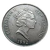 5 долларов 1992, Кук [Новая Зеландия]