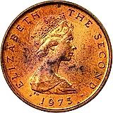 ½ нового пенни 1971-1975 [Остров Мэн]