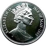 1 крона 1995, Человек в полёте - Focke-Wulf Fw 190 /BMW injection aero engine/ [Остров Мэн]