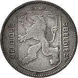 1 франк 1943, надпись - "BELGIQUE - BELGIE" [Бельгия]