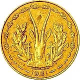 5 франков 1981 [Западная Африка (BCEAO)]