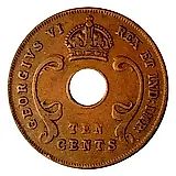 10 центов 1943 [Восточная Африка]