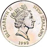 5 долларов 1992, Колумб [Новая Зеландия]