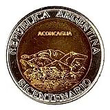 1 песо 2010, вулкан [Аргентина]