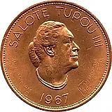 1 паанга 1967, В память Салоте Тупоу III [Тонга]